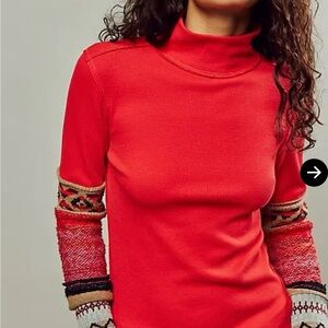 FREE PEOPLE 
We The Free All Too Well Cuff - Red Racer Combo